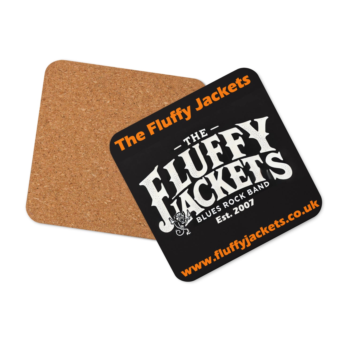 The Fluffy Jackets' Cork-back Man Cave coaster